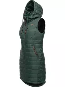 Утепленный жилет ragwear Lucinda Vest Long, цвет Dark Green