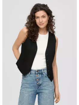 Утепленный жилет s.Oliver, черный