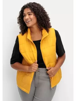 Утепленный жилет sheego, цвет ocker