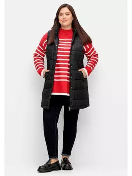 Утепленный жилет sheego Lange, черный