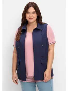 Утепленный жилет sheego, морской