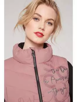 Утепленный жилет soccx, розовый