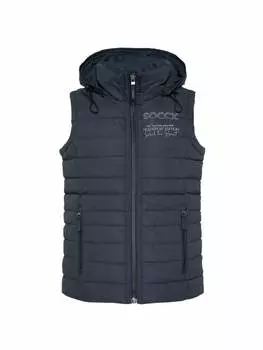 Утепленный жилет soccx, темно-синий