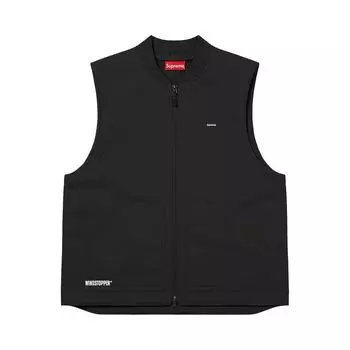 Утепленный жилет Supreme x WINDSTOPPER Work Vest 'Black', черный