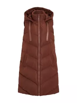 Утепленный жилет Threadbare, темно-коричневый