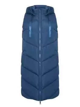 Утепленный жилет Threadbare, темно-синий