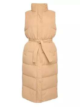 Утепленный жилет Threadbare, желто-коричневый