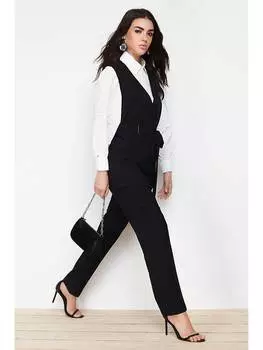 Утепленный жилет trendyol, черный