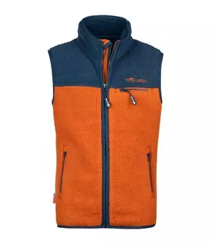 Утепленный жилет Trollkids Fleece Hemsedal, цвет Zimt/Dunkelblau
