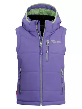 Утепленный жилет Trollkids Narvik, фиолетовый