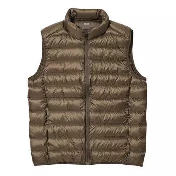Утепленный жилет Uniqlo Ultra Light Down, коричневый