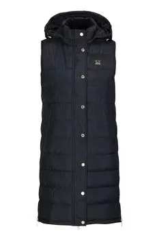 Утепленный жилет Versace Long Jean, черный