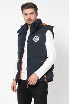 Утепленный жилет Vilano Canadian Peak со съемным капюшоном Geographical Norway, синий