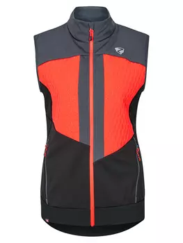Утепленный жилет Ziener Softshellweste Niya, цвет Schwarz/ Grau/ Rot