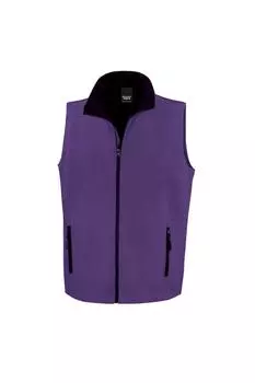 Утеплитель из мягкой оболочки Core с принтом Result, фиолетовый