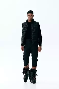 Утеплительные шорты из термомува H&M, черный