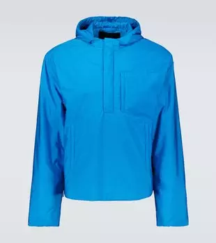 утеплённая полузастёгивающаяся куртка Prada, Turchese