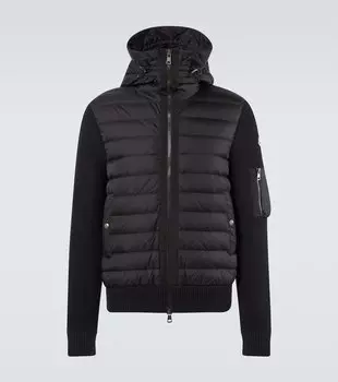 Утеплённая пуховая куртка Moncler, черный