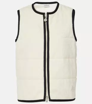 Утеплённый жилет с хлопковой подкладкой Moncler, 034 - White
