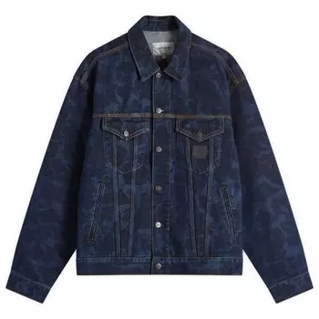 Утиный камуфляж helston джинсовая куртка Carhartt Wip, синий