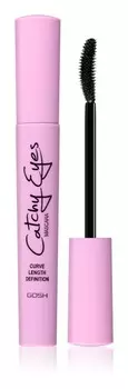 Утолщающая тушь для чувствительных глаз Gosh Catchy Eyes Allergy Certified, оттенок 001 Black