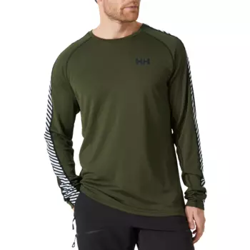 Утпленный топ Helly Hansen Lifa Active Stripe, зеленый