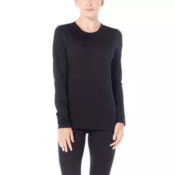 Утпленный топ Icebreaker 200 Oasis Base Layer, черный