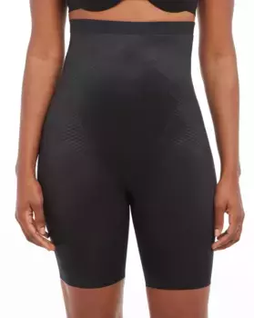 Утягивающие брюки с завышенной талией и поясом Spanx, черный