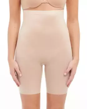 Утягивающие брюки с завышенной талией и поясом Spanx, цвет Nude