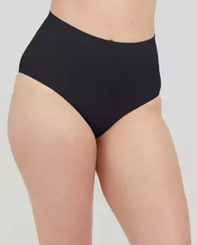 Утягивающие трусики с высокой талией из переработанного нейлона Spanx, черный