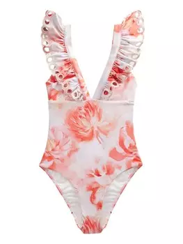 Утягивающий купальник Next Triangle Shaping Swimsuit, белый