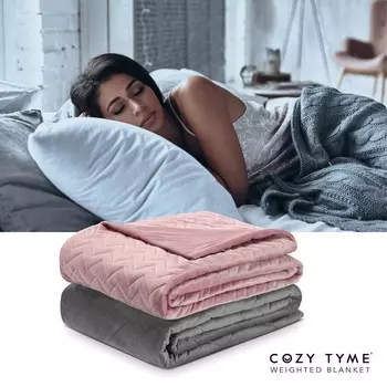 Утяжеленное одеяло Cozy Tyme Eshe из полиэстера, цвет Blush, 8 Lbs
