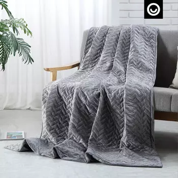 Утяжеленное одеяло Cozy Tyme Eshe из полиэстера, цвет Grey, 20 Lbs