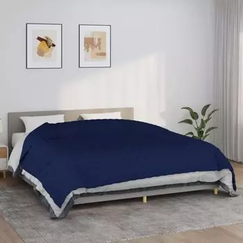 Утяжеленное одеяло Design Mbel синее 235x290 см, 11 кг Ткань — новинка 2024 года Vidaxl