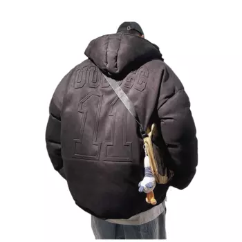 UUCSCCC Мужская стеганая куртка, Черный