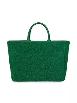 Уютная большая сумка из шерпы Stoney Clover Lane, цвет emerald