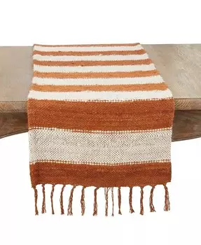 Уютная дорожка для стола в клетку в стиле коттеджа, 16 x 72 дюйма Saro Lifestyle, красный