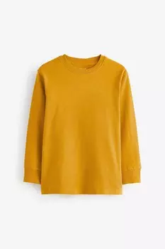 Уютная футболка с длинным рукавом (3 16 лет) Next, желтый