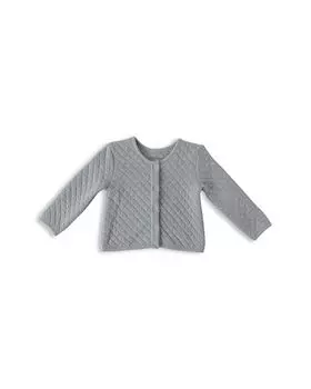 Уютная хлопковая стеганая куртка на кнопках унисекс - для малышей Pehr, цвет Blue