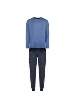 Уютная классическая пижама Phil & Co. Berlin, синий