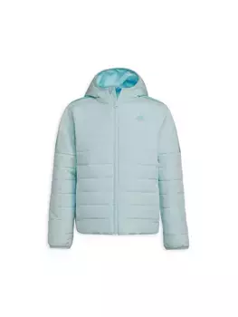 Уютная куртка-пуховик для девочки Adidas, синий