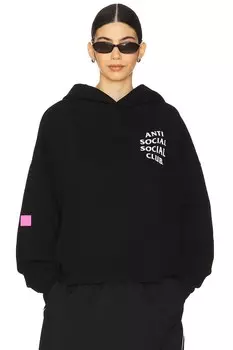 Уютная оверсайз-толстовка Anti Social Social Club, black
