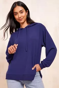 Уютная толстовка с капюшоном с длинным рукавом Friends Like These, синий