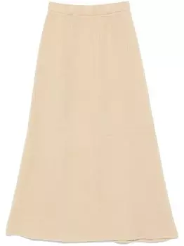 Уютная юбка миди Elena Velez, нейтральный цвет