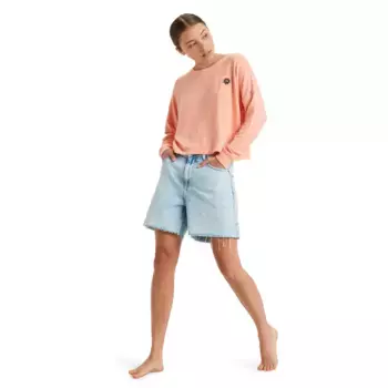 Уютная женская футболка Roxy Sunday, розовый