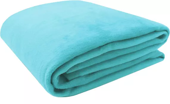 Уютное одеяло Zollner, 150x200 см, бирюзовый