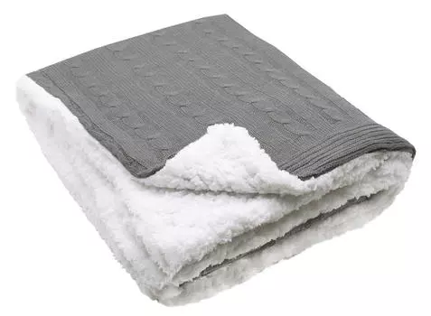 Уютное одеяло Zollner, серый