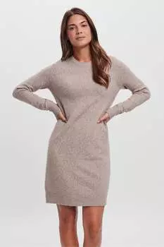 Уютное платье-свитер с длинными рукавами Vero Moda, серый