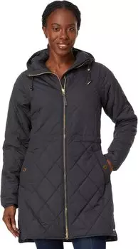 Уютное стеганое пальто L.L.Bean, цвет Darkest Gray