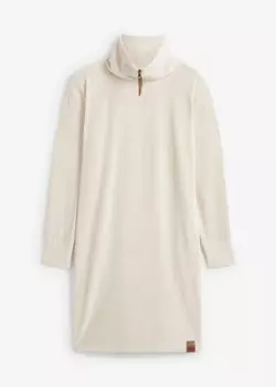 Уютное вельветовое платье из джерси John Baner Jeanswear, бежевый